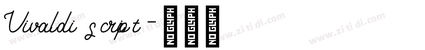Vivaldi script字体转换